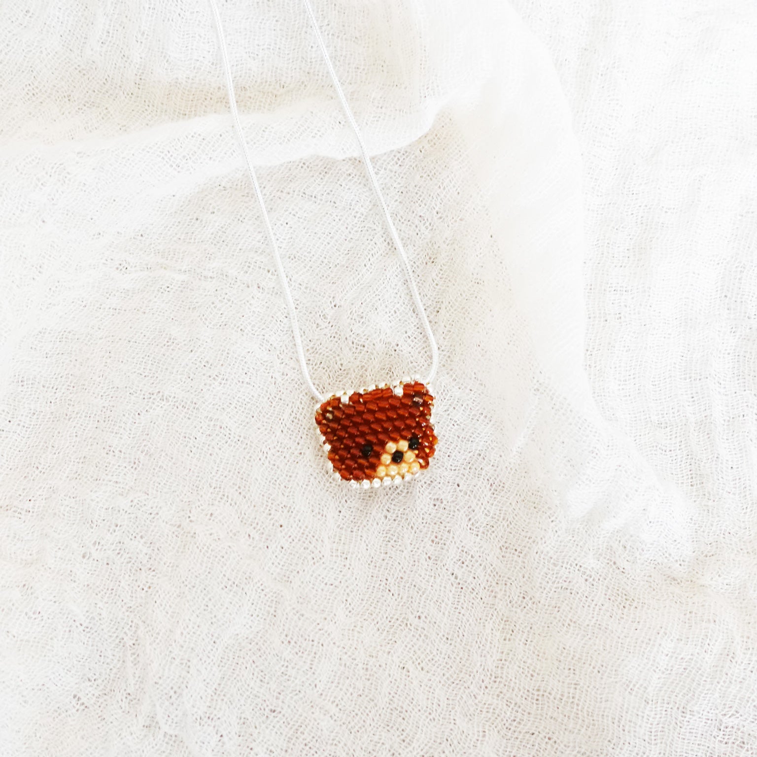 Brown Bear Necklace Front