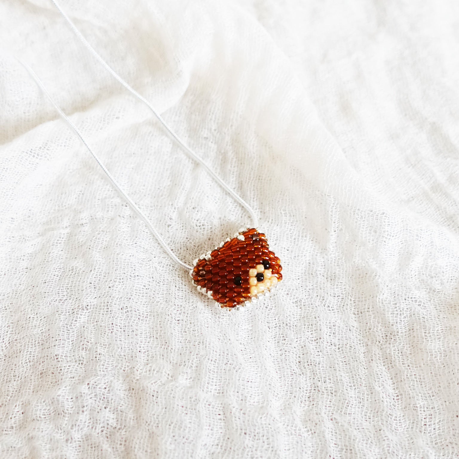 Brown Bear Necklace Left