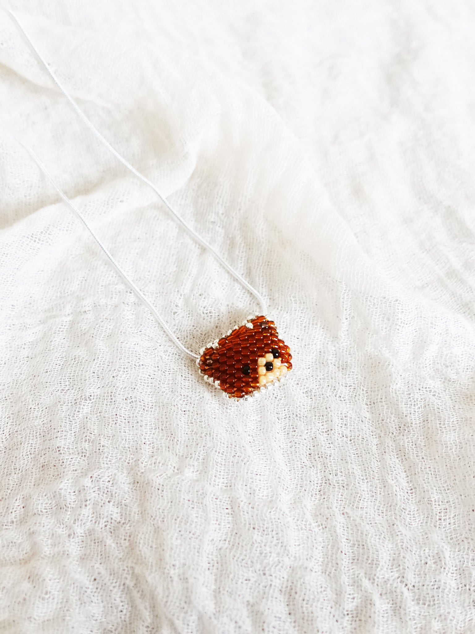 Brown Bear Necklace Left