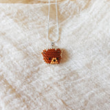 Brown Bear Pendant Necklace Front