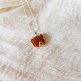 Brown Bear Pendant Necklace Left