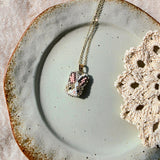 Brown bunny necklace right angle