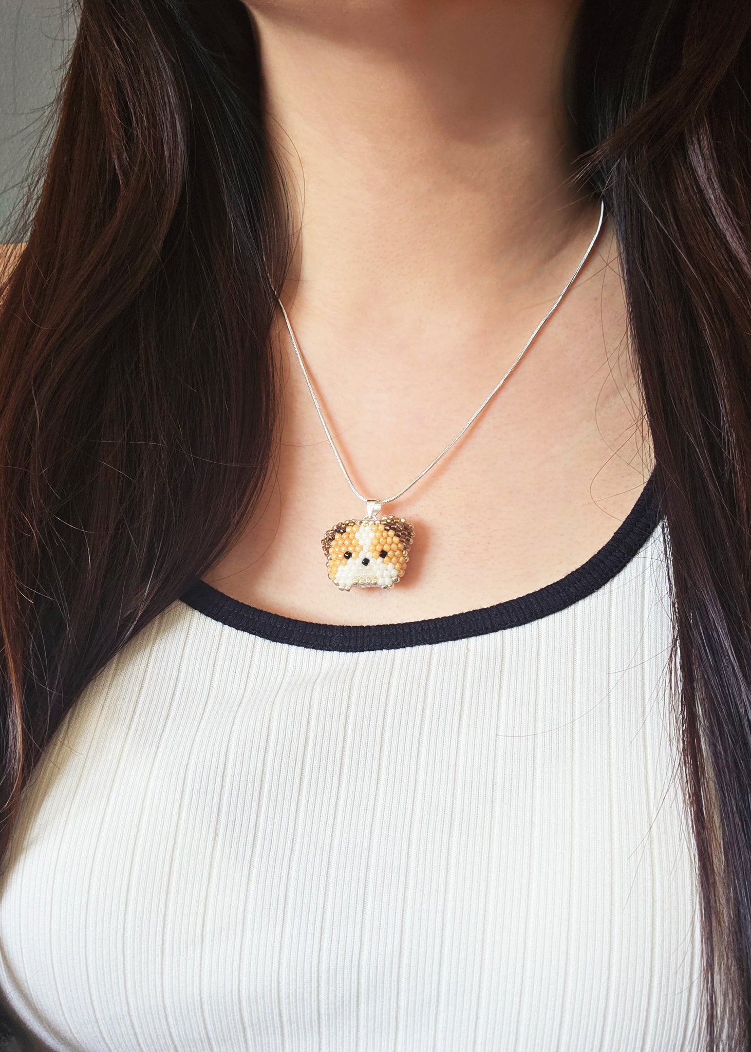 Bulldog Necklace Model