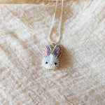 Bunny Necklace in Grey Right