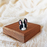 Bunny Ring in Black Display Front