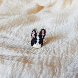 Bunny Ring in Black Front