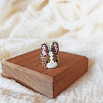 Bunny Ring in Brown Display Front