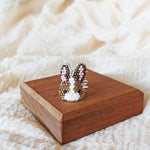 Bunny Ring in Brown Display Left Front