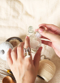 Bunny Ring in Brown Hand
