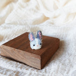Bunny Ring in Grey Display Front