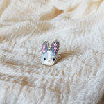 Bunny Ring in Grey Front