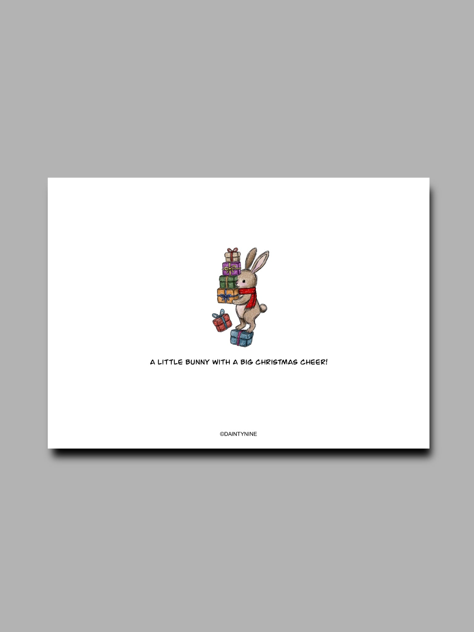 Bunny Christmas Card