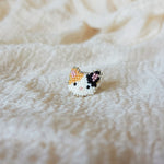 Calico Cat Ring in Orange and Black Front