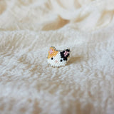 Calico Cat Ring in Orange and Black Front