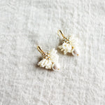 Camellia Clo Snowball Dangle Earrings Left Top 2