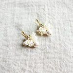 Camellia Clo Snowball Dangle Earrings Left Top