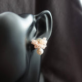 Camellia Mariota Earrings in Blush Pink Bust