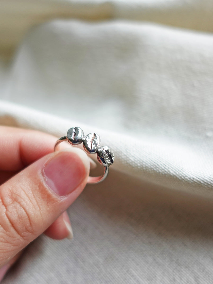 Coffee Beans Ring Held