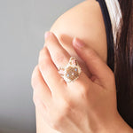 Colorpoint Cat Ring in Chocolate Model Close