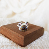 Colorpoint Cat Ring in Seal Display Left