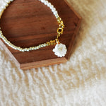 Cyme Petite Bracelet in White Flower