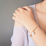 Cyme Petite Bracelet in White Model