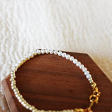 Cyme Petite Bracelet in White Pearl