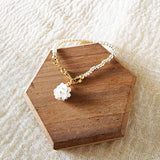 Cyme Petite Bracelet in White Right