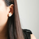 Cynthia Earrings in White Model