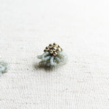 Dahlia Stud Earrings in Smoke Grey Front