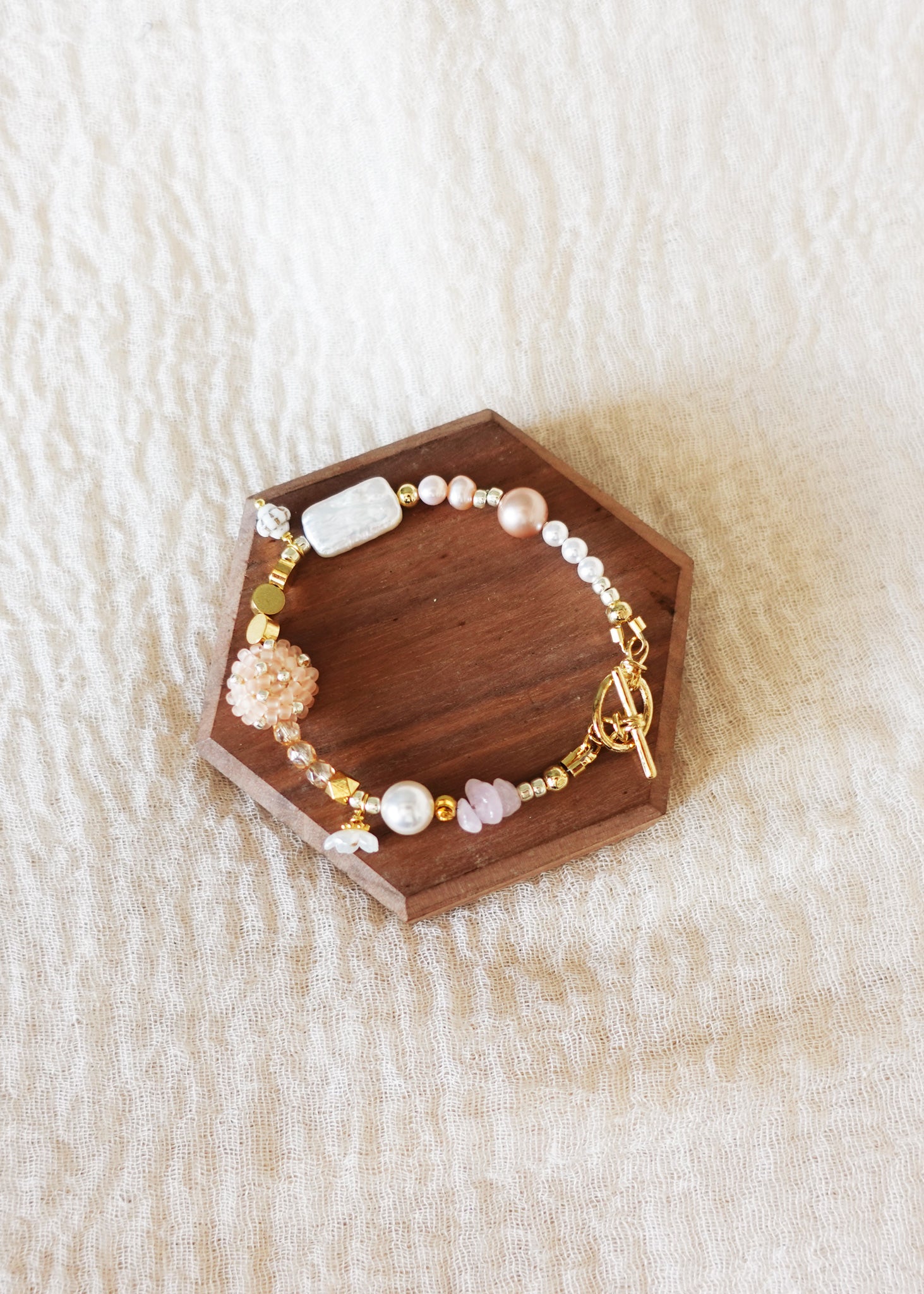 Dawn Serenade Bracelet in Blush Pink Top