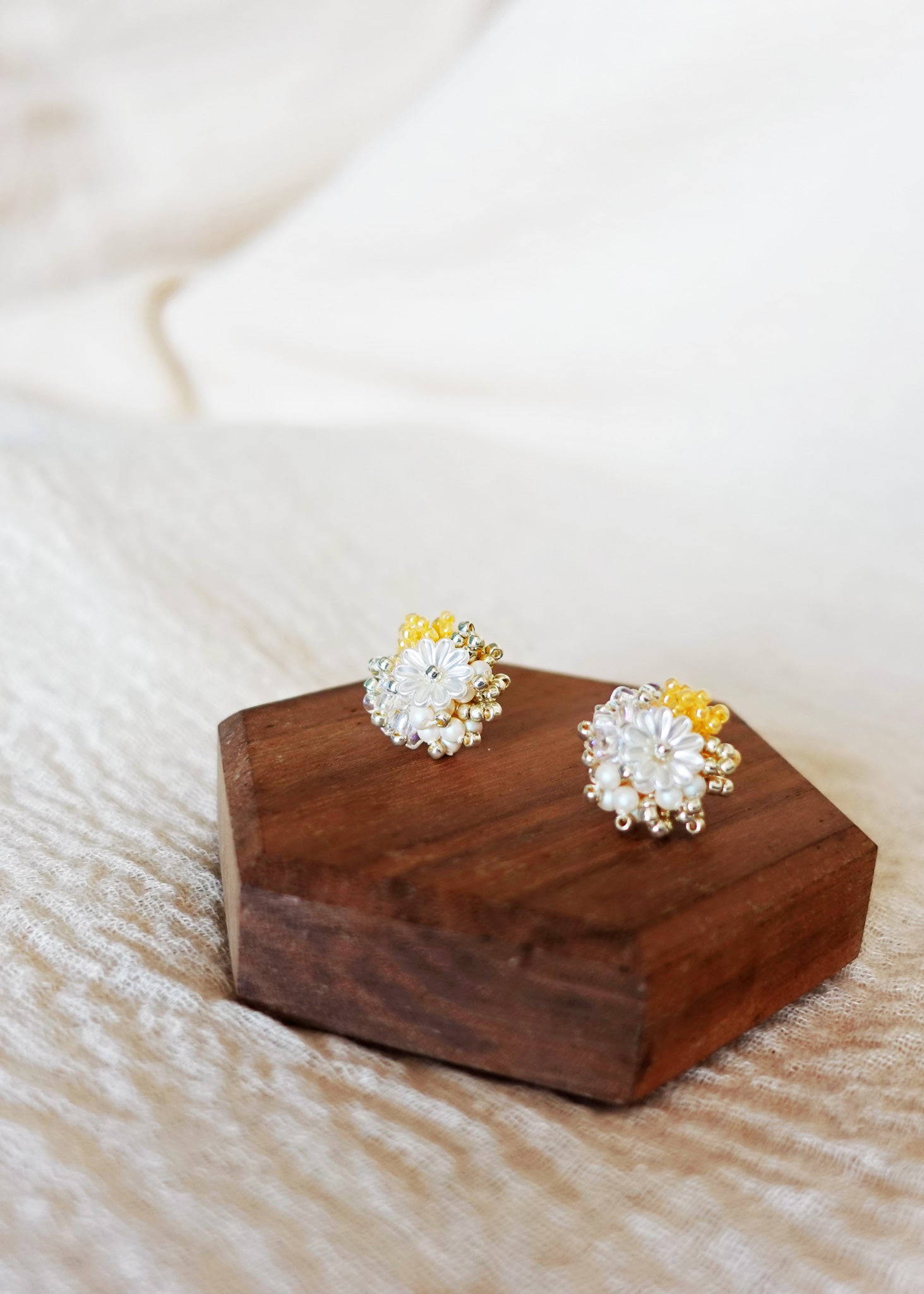 Dianelle Earrings in Orange Right