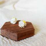 Dianelle Earrings in Orange Side