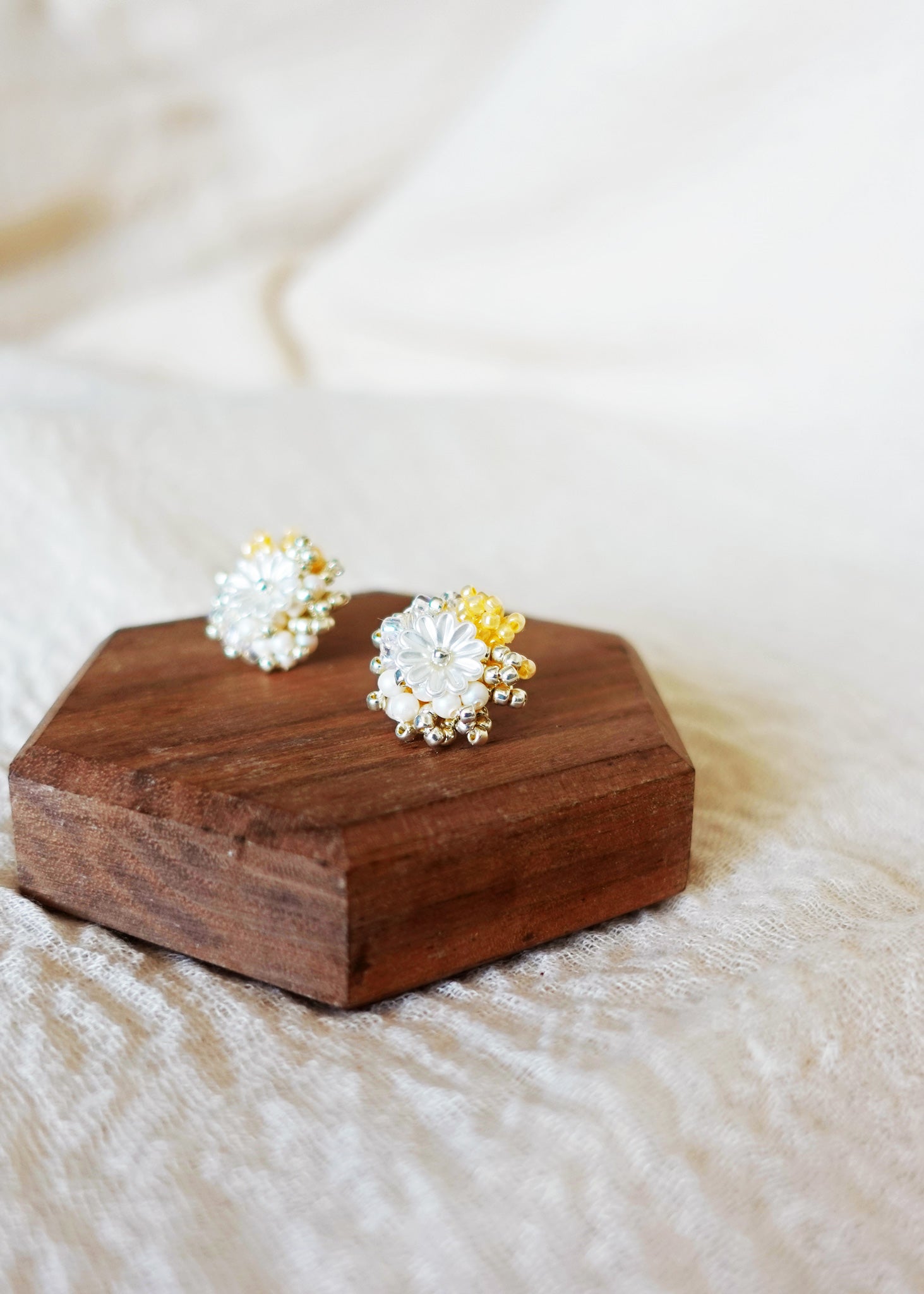 Dianelle Earrings in Orange Side