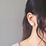 Dianelle Earrings in Pink Model