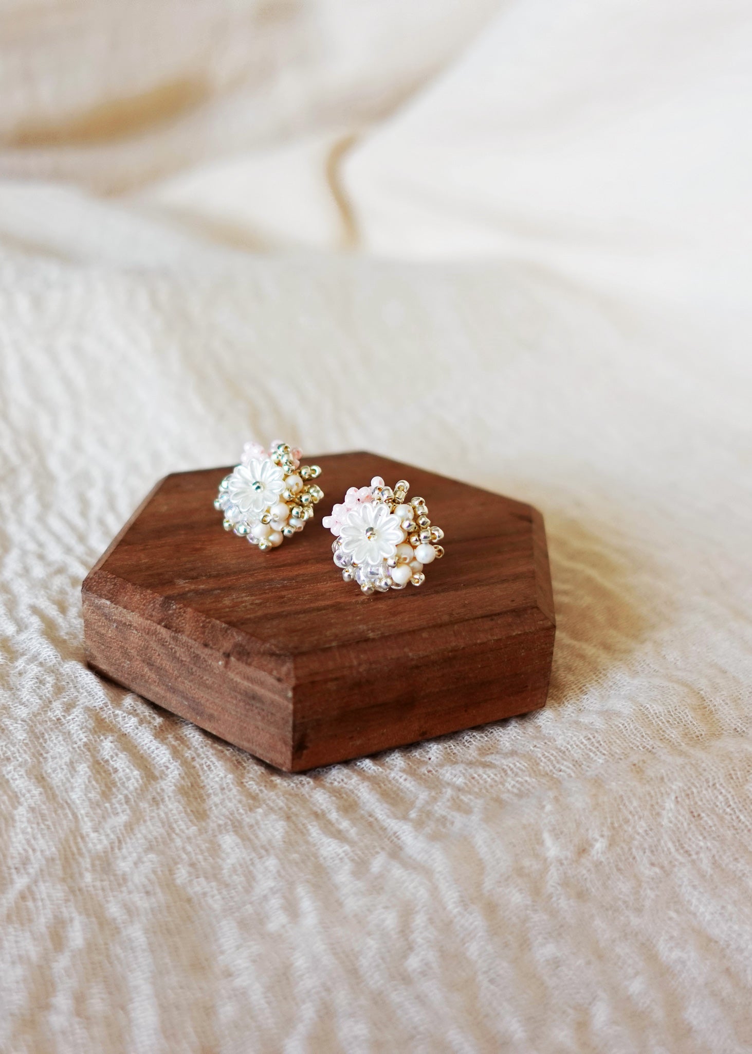 Dianelle Earrings in Pink Right