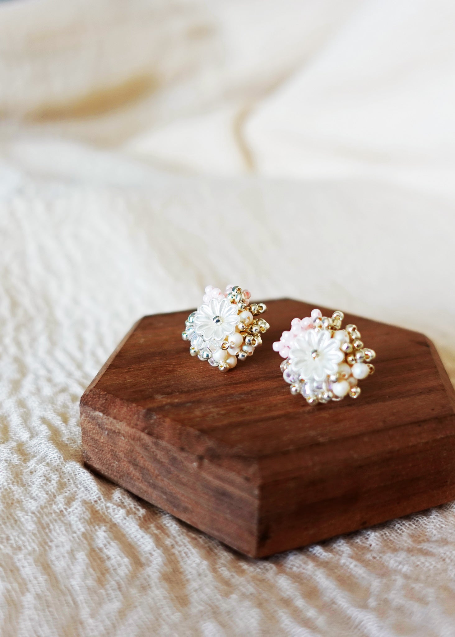 Dianelle Earrings in Pink Side