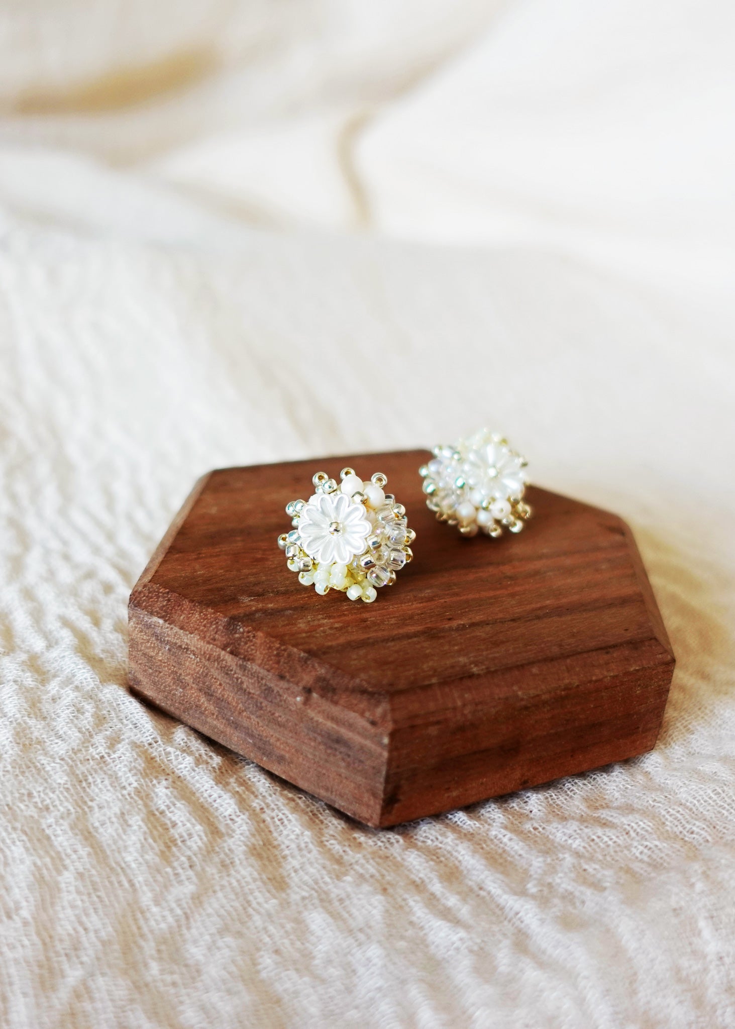 Dianelle Earrings in Yellow Left