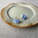 Dreamtide Stud Earrings in Blue Left
