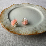 Dreamtide Stud Earrings in Coral Right Front