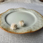 Dreamtide Stud Earrings in White Left