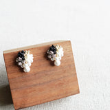 Emery Snowball Earrings Display Front