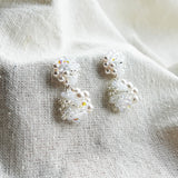 Estellar Earrings in White Left 2