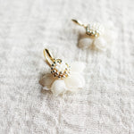 Ethereal Drop Earrings in White Left Bottom