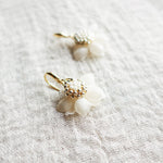 Ethereal Drop Earrings in White Left Left