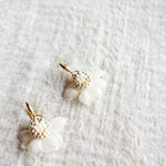 Ethereal Drop Earrings in White Right Top