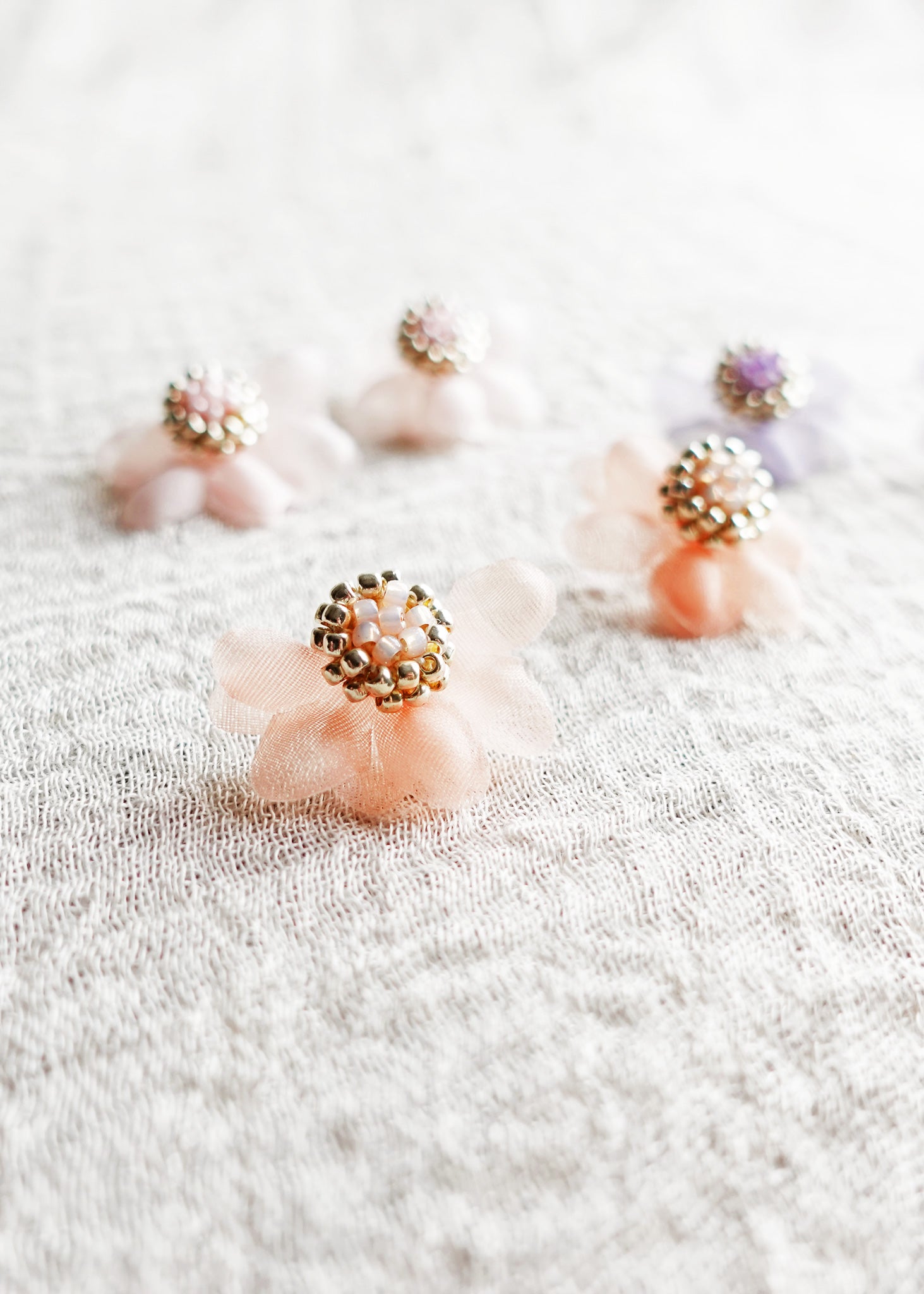 Ethereal Stud Earrings in Orange Group