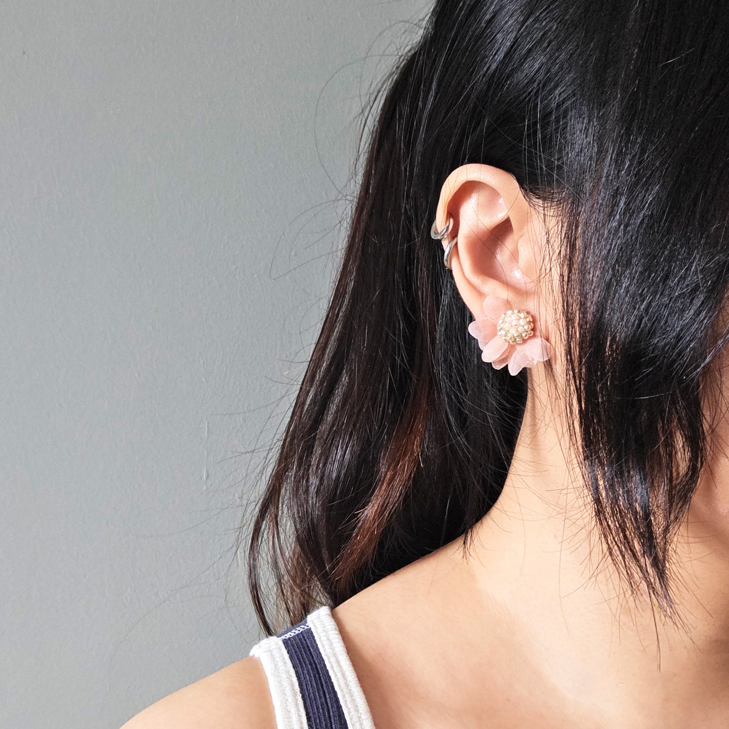 Flower Ear Stud Model