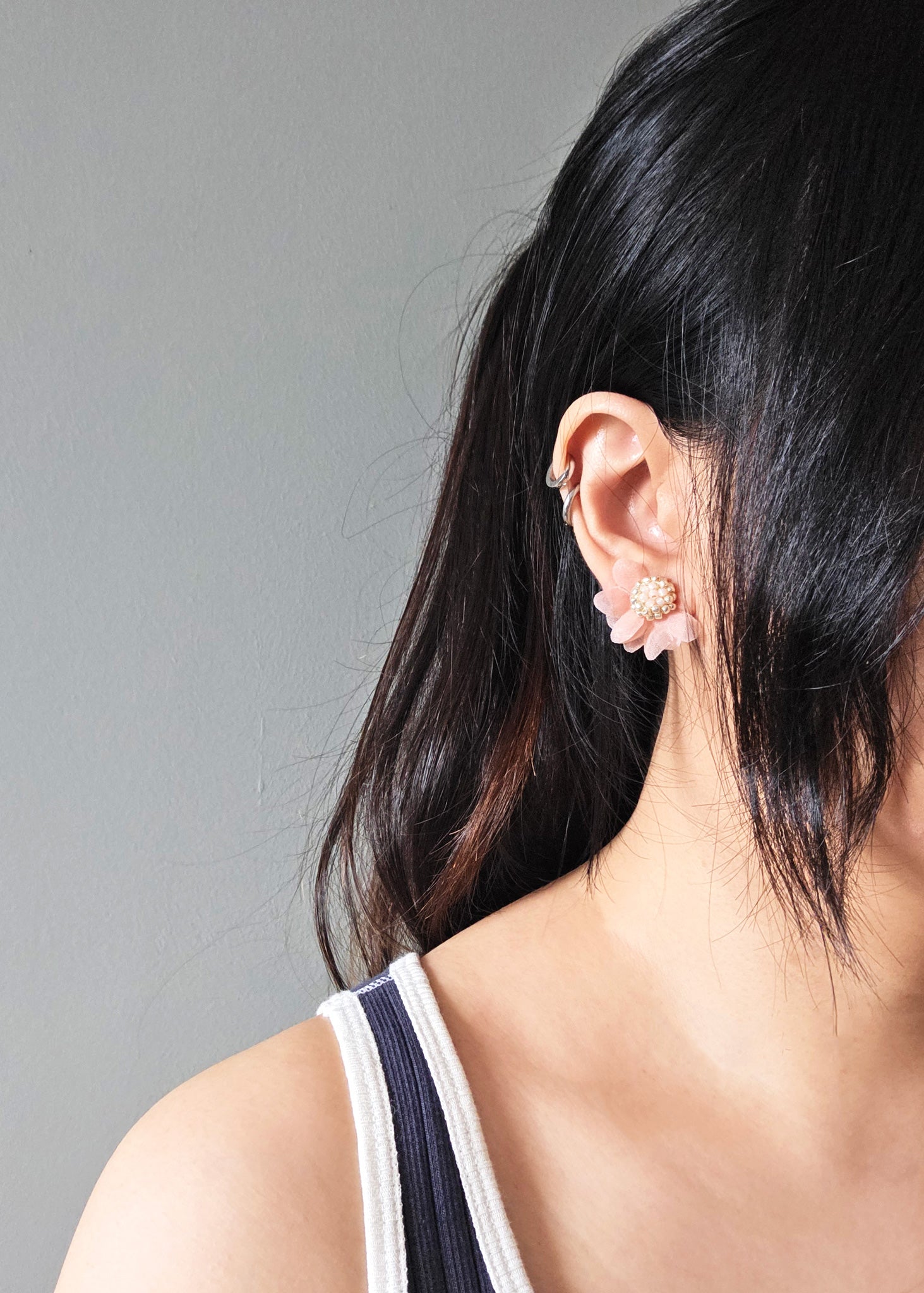 Flower Ear Stud Model