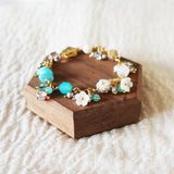 Faerie Bloom Bracelet in Ocean Blue Flower